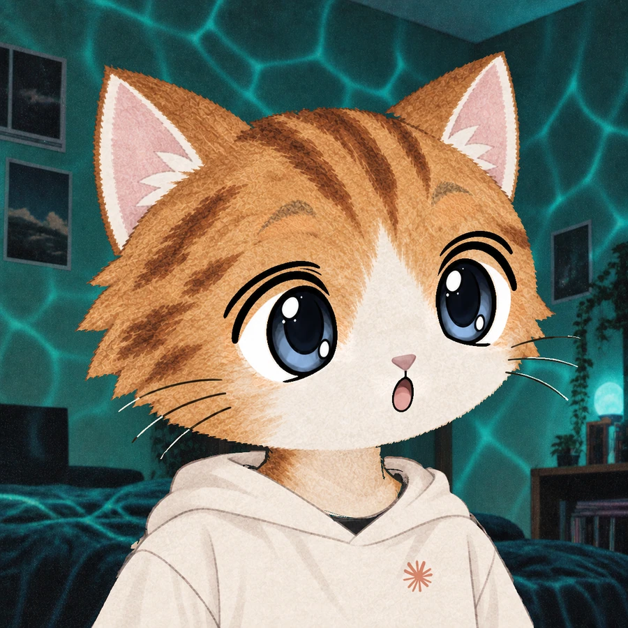Stonk Cats #0001: Brown tabby with gasp expression, wearing Anthropic burst hoodie.